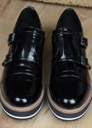 Женские туфли монки на платформе exe португалия 40 р. 25,5 см.2 фото