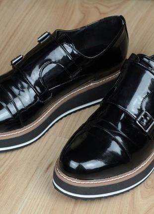 Женские туфли монки на платформе exe португалия 40 р. 25,5 см.6 фото
