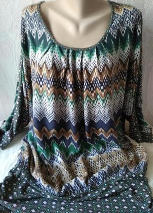 Комбінована туніка великого розміру.