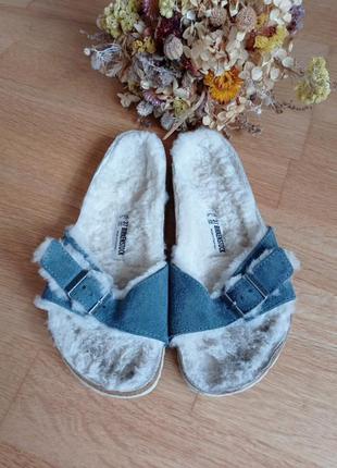 Ортопедические утепленные шлепанцы шлепки birkenstock / разм.37 оригинал4 фото