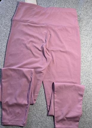 Спортивні легінси лосіни x-tone fitness рожеві пудрові розмір м-l nike gymshark4 фото