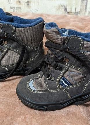 Ботинки детские gore tex superfit, коричневые демисезонные ботинки