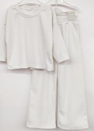 Костюм для дівчинки зі штанами палаццо 😍2 фото