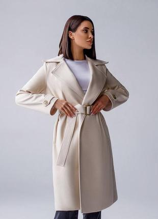 Шикарное пальто / пальто с поясом3 фото