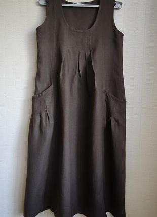 Платье из льна