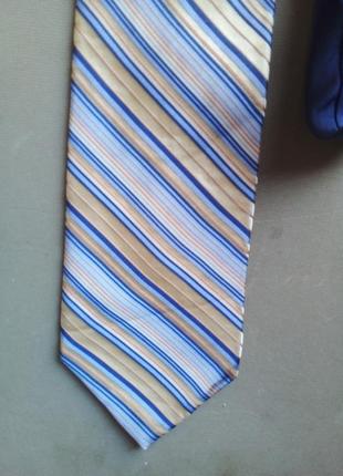 Брендовый галстук в полоску3 фото