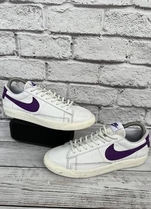 Кроссовки кеди nike blazer low leather original 42р.27 см. устілка