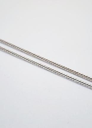 Серебряная родированная цепь 50 см.