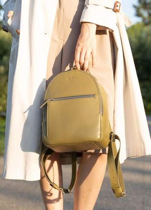 Женский кожаный рюкзак oliva3 фото