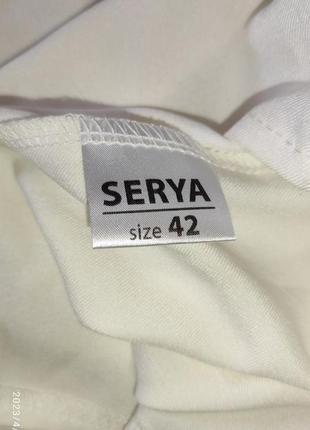 Блузка з довгим рукавом біла із сірими елементами 3 шт.4 фото