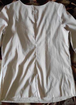 Блузка с длинным рукавом цвета какао с черной отделкой 2 шт6 фото