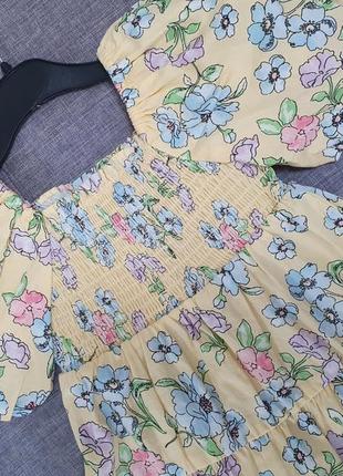 Шикарна сукня плаття в квіти zara primark