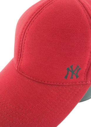 Бордові чоловічі кепки new york червоні жіночі бейсболки ny нью йорк трикотаж4 фото