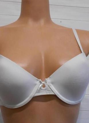 Белый гладкий бюстик 75с