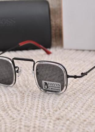 Фірмові сонцезахисні окуляри квадрати havvs polarized  hv68052 окуляри стімпанк