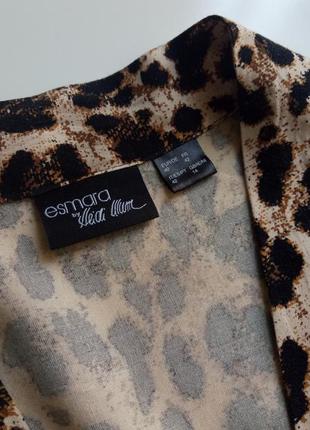Красивая блуза esmara из натуральной ткани в модный анималистичный принт8 фото