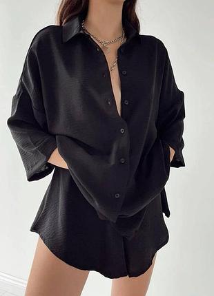 Костюм (рубашка+шорты)🖤