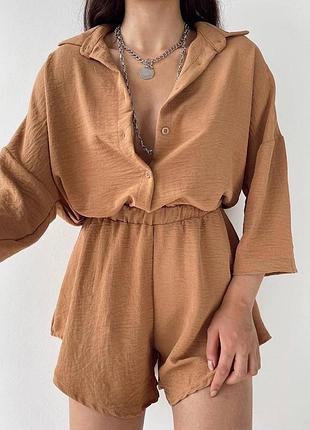 Костюм (рубашка+шорты)🖤