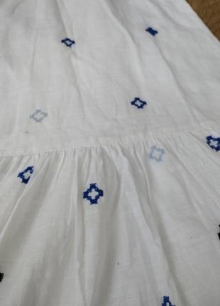 Стильный нежный сарафан с вышивкой zara. вышиванка. платье.платье8 фото