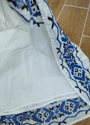 Стильный нежный сарафан с вышивкой zara. вышиванка. платье.платье9 фото