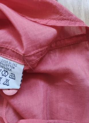 Интересная рубашка/блуза gaastra (шелк+хлопок), р.l10 фото