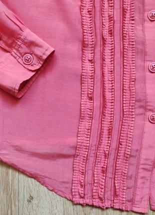 Интересная рубашка/блуза gaastra (шелк+хлопок), р.l6 фото