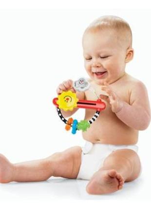 2 игрушки-погремушки - funny relax от chicco (6мес+) и "веселе солнышко" от fisher price (3мес+) 5