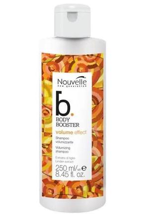 Шампунь body booster nouvelle volume effect shampoo об'єм 250 мл