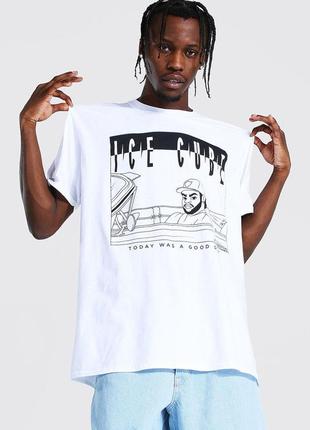 Футболка boohoo oversized ice cube outline license