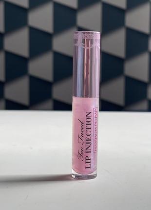 Плампер блеск для увеличения губ too faced lip injection extreme maximum plupp1 фото