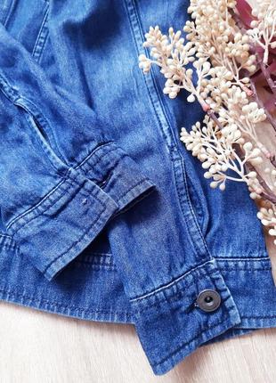 Джинсовая рубашка пиджак джинсовка4 фото