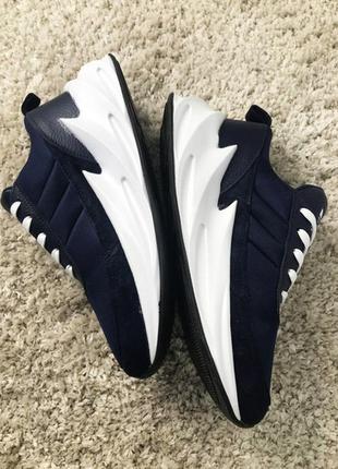 Хит 2019 мужские кожаные кроссовки adidas sharks blue white.4 фото