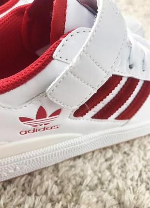 Мужские кроссовки adidas forum mid white red.4 фото