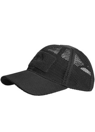 Кепка бейсболка helikon baseball mesh cap black cz-bbм-po-01 (cz-bbm-po-01)