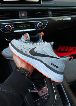 Nike air zoom gray white orange2 фото