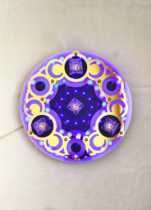 Люстра з кольоровою світлодіодною led-підсвіткою