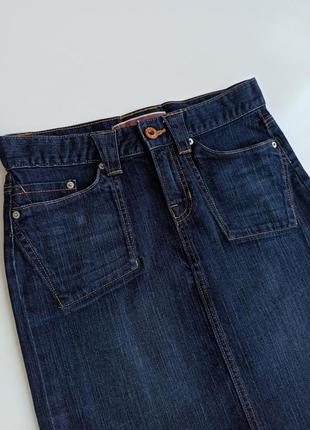Стильная трендовая джинсовая прямая юбка gap4 фото