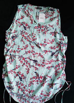 New jessica топ блуза цветочный принт птицы /7997/1 фото
