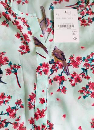 New jessica топ блуза цветочный принт птицы /7997/4 фото