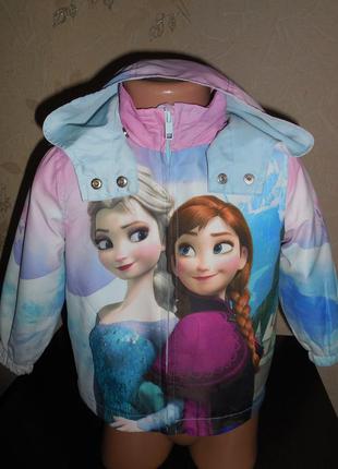 Ветровочка h&m (frozen) подклад полиестер, 1.5-2 года (92 см)