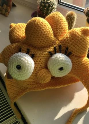 В’язана шапка lisa simpson