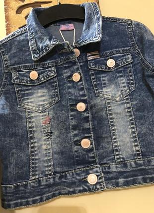 Джинсовий піджак для дівчинки 3