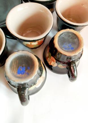 Чашка майолика керамика винтажная5 фото