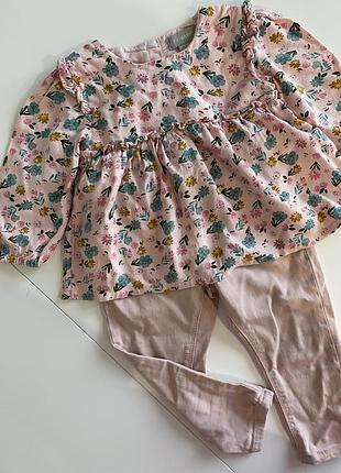 Набор для девочки zara 80-86 р 2