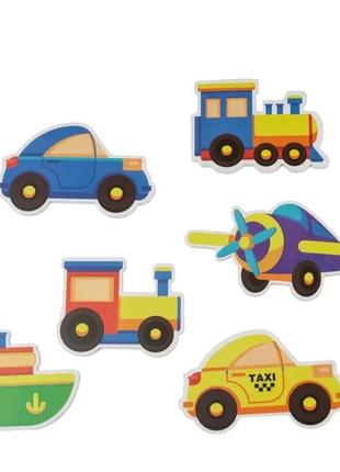 Набор для купания хоко eva транспорт (6 ед)