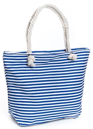 Пляжная сумка с принтом полоска