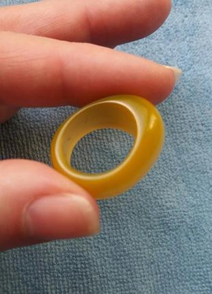 Перстень из натурального (облагороженного) улексита3 фото