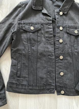 Куртка джинсова чорна джинсовка3 фото