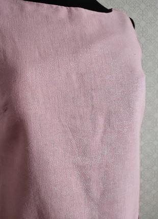 Льняное ,розовое платье от next4 фото