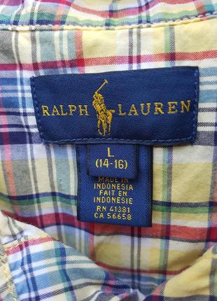 Красивая рубашка в клетку polo ralph lauren4 фото